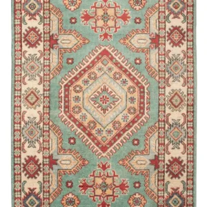 Ziegler Teppe - Kazak - 127 x 77 cm - turkis