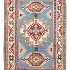 Ziegler Teppe - Kazak - 147 x 100 cm - lyseblå