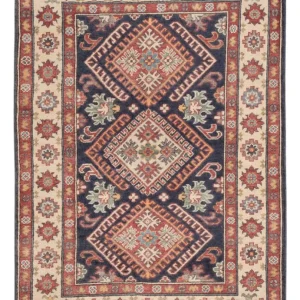 Ziegler Teppe - Kazak - 147 x 99 cm - mørkeblå