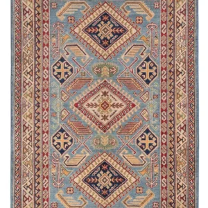 Ziegler Teppe - Kazak - 185 x 120 cm - lyseblå