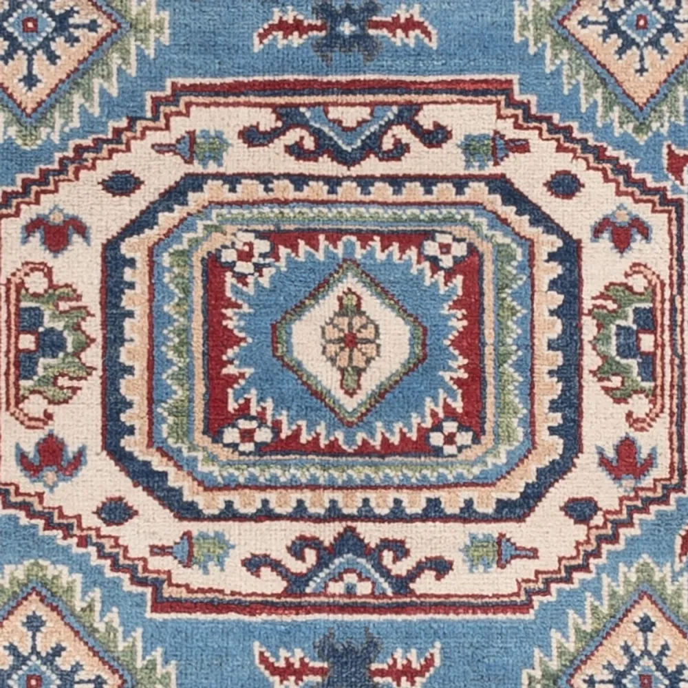 Ziegler Teppe - Kazak - 186 x 120 cm - lyseblå