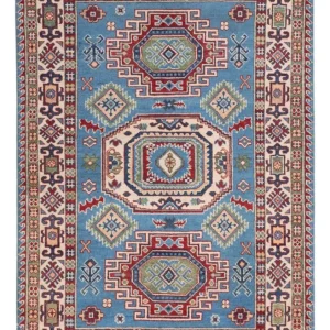 Ziegler Teppe - Kazak - 186 x 120 cm - lyseblå