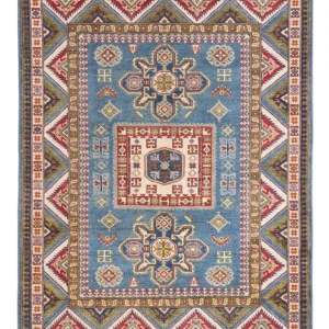 Ziegler Teppe - Kazak - 193 x 148 cm - blå