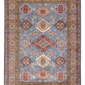 Ziegler Teppe - Kazak - 241 x 173 cm - lyseblå