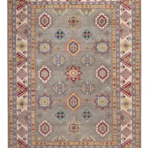 Ziegler Teppe - Kazak - 297 x 207 cm - havblå