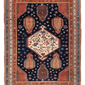 Ziegler Teppe - Kazak - 367 x 270 cm - mørkeblå