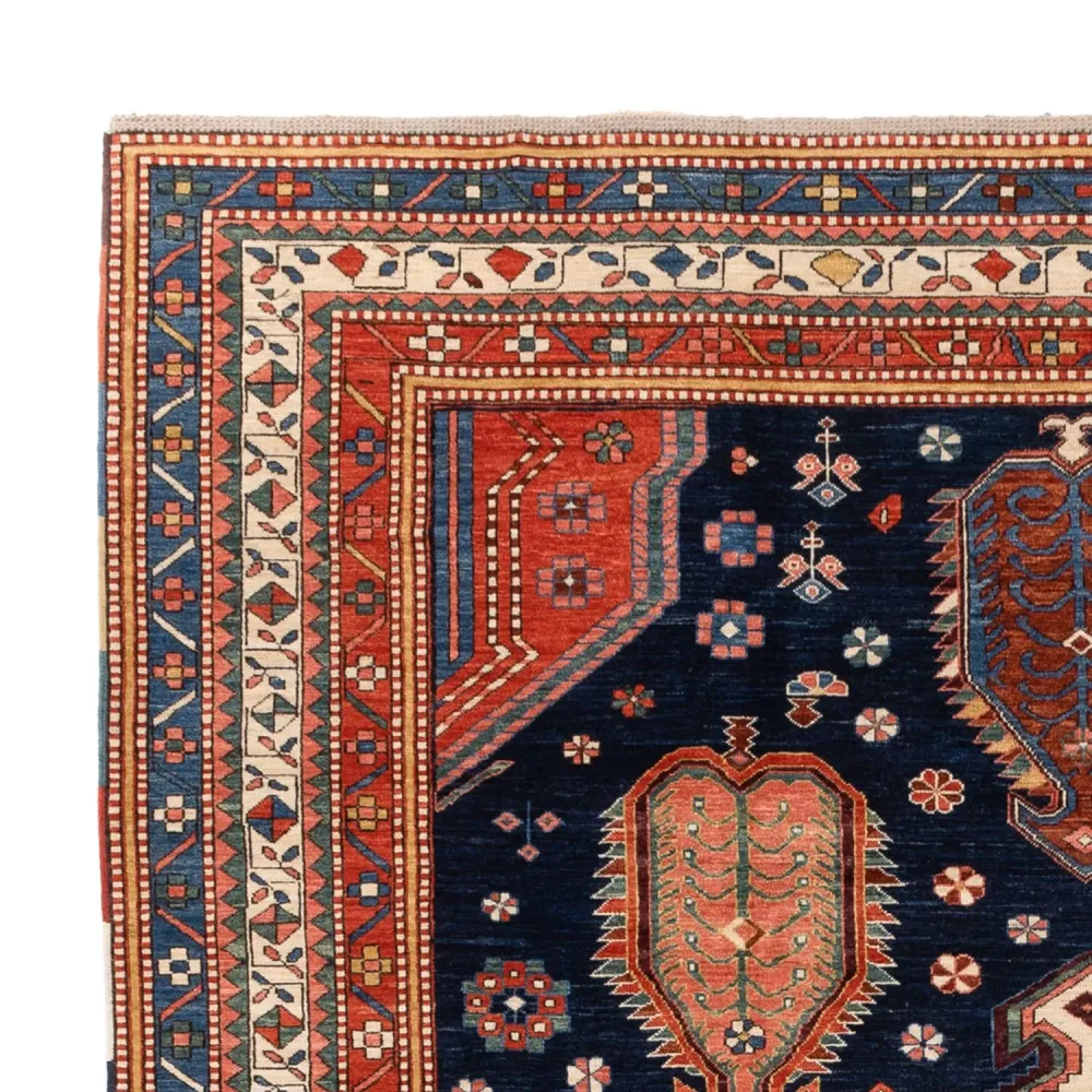 Ziegler Teppe - Kazak - 367 x 270 cm - mørkeblå