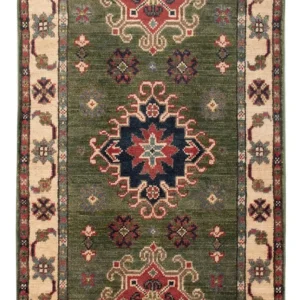 Ziegler Teppe - Kazak - 94 x 60 cm - grønn
