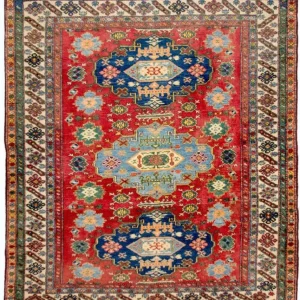 Ziegler Teppe - Kazak square - 197 x 188 cm - rød