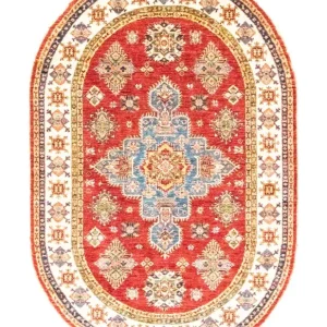 Ziegler Teppe oval - 211 x 141 cm - rød