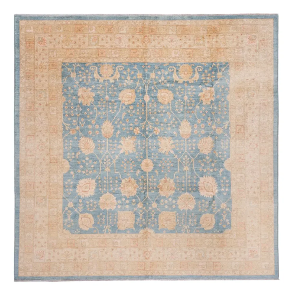 Ziegler Teppe square - 297 x 298 cm - lyseblå