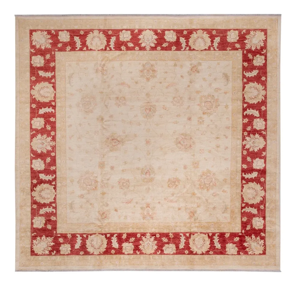 Ziegler Teppe square - 340 x 345 cm - rød