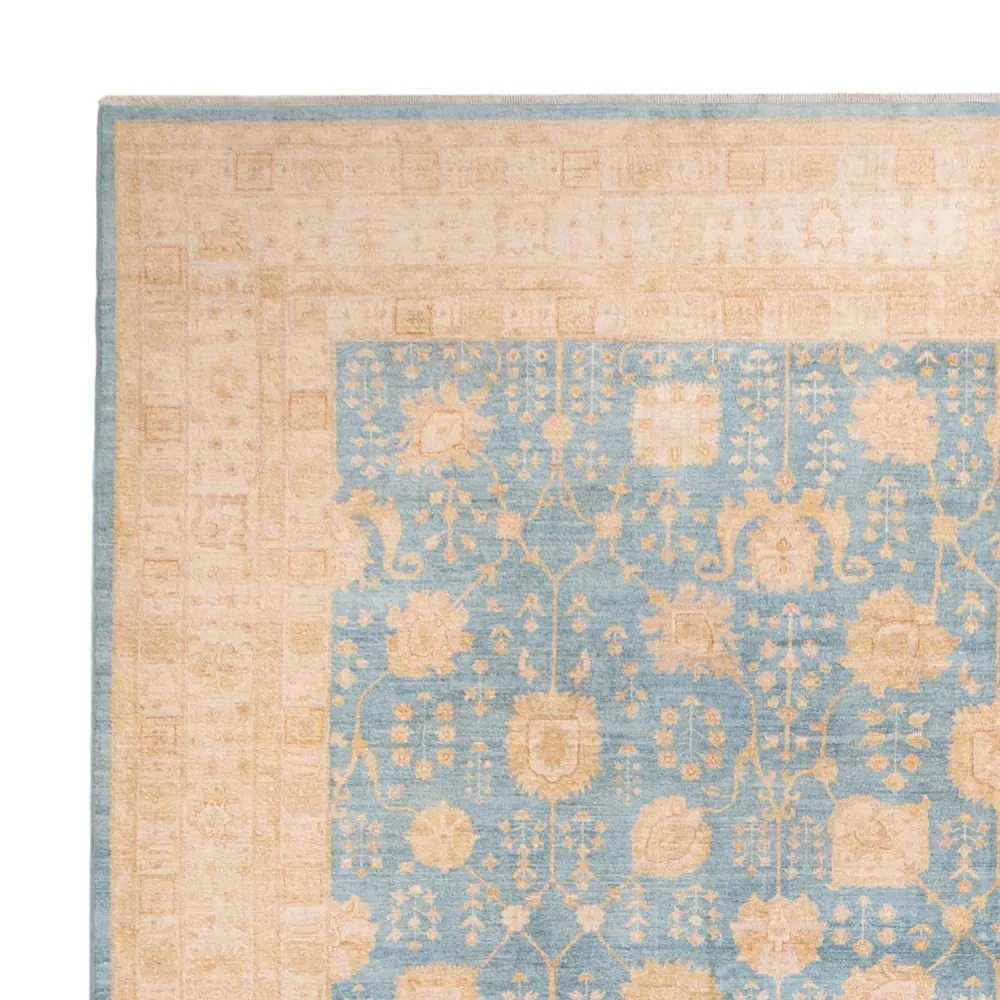 Ziegler Teppe square - 389 x 399 cm - lyseblå
