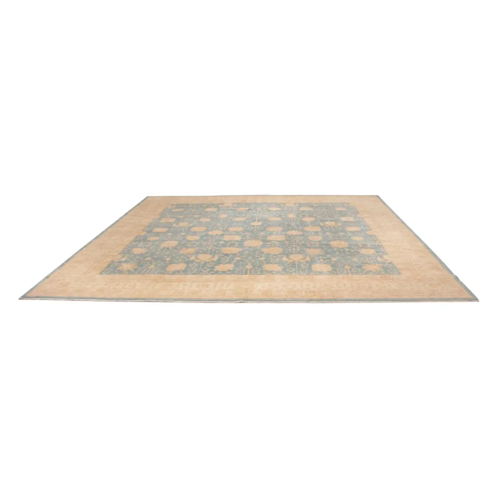 Ziegler Teppe square - 389 x 399 cm - lyseblå