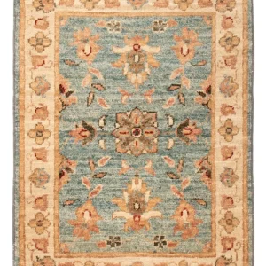 Ziegler Teppe - 67 x 50 cm - turkis