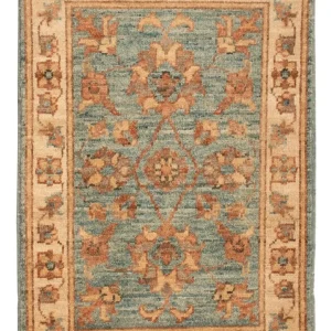 Ziegler Teppe - 73 x 52 cm - turkis