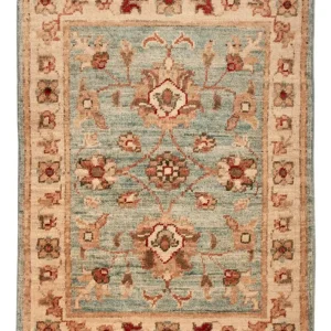 Ziegler Teppe - 69 x 54 cm - turkis