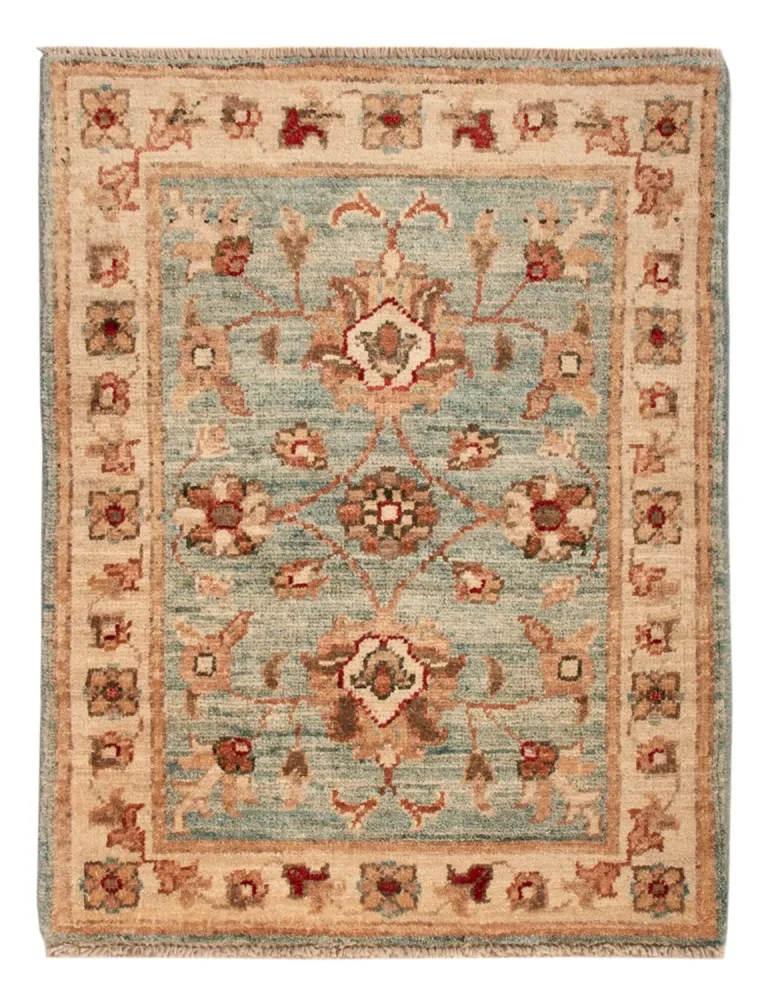 Ziegler Teppe - 69 x 54 cm - turkis