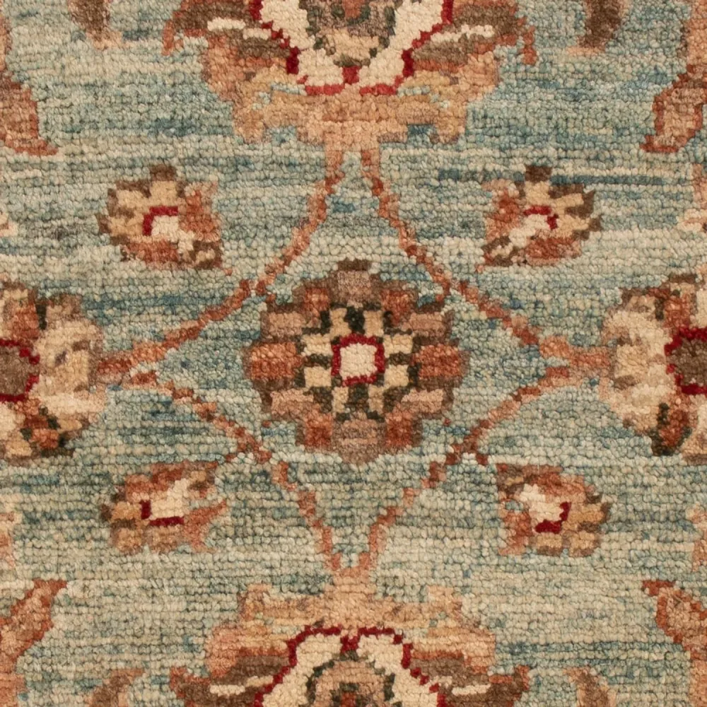 Ziegler Teppe - 69 x 54 cm - turkis
