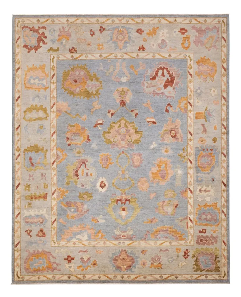 Ziegler Teppe - Usak - 306 x 245 cm - lyseblå
