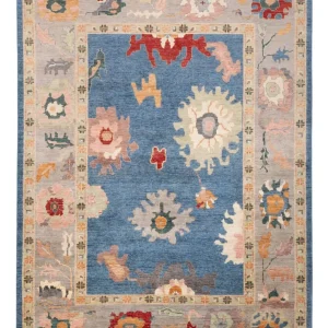 Ziegler Teppe - Usak - 334 x 252 cm - blå