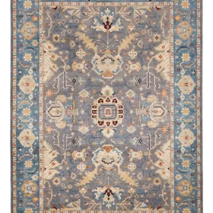 Ziegler Teppe - Usak - 341 x 251 cm - mørkeblå