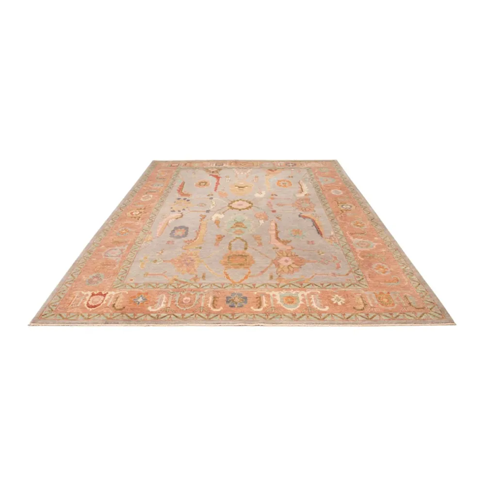 Ziegler Teppe - Usak - 346 x 243 cm - lyseblå