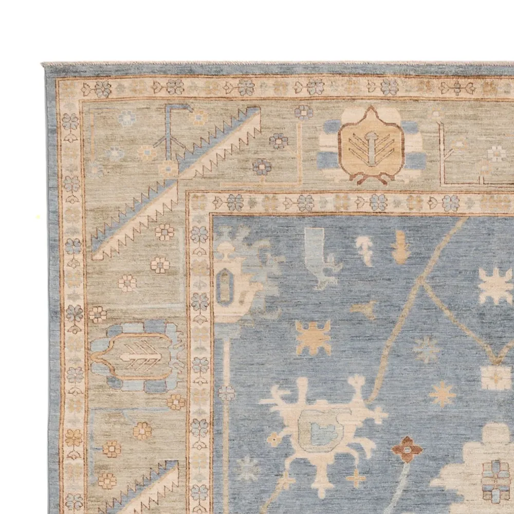 Ziegler Teppe - Usak - 347 x 241 cm - turkis