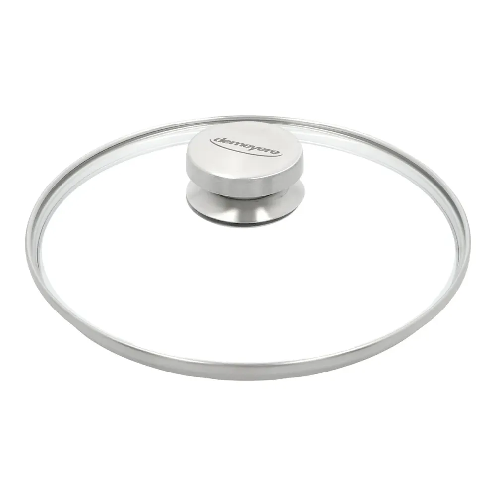 22cm Grytelokk, glass & rustfritt stål - DEMEYERE
