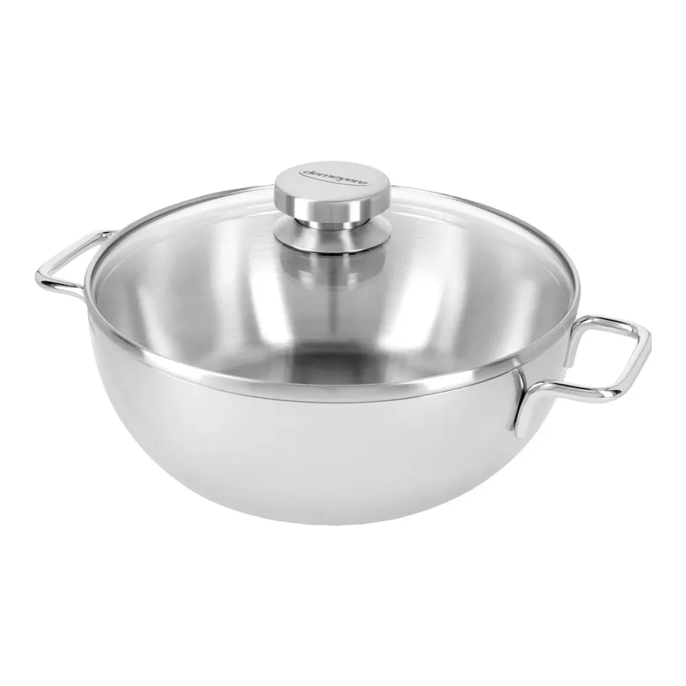 24cm Gryte (Konisk) med lokk 3,3l, 18/10 rustfrit stål - DEMEYERE APOLLO 7