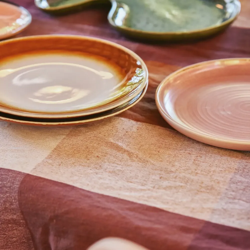 70s ceramics: dinner plates, supernova (set 2)