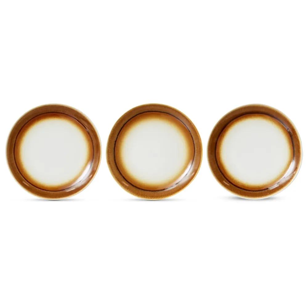 70s ceramics: dinner plates, supernova (set 2)