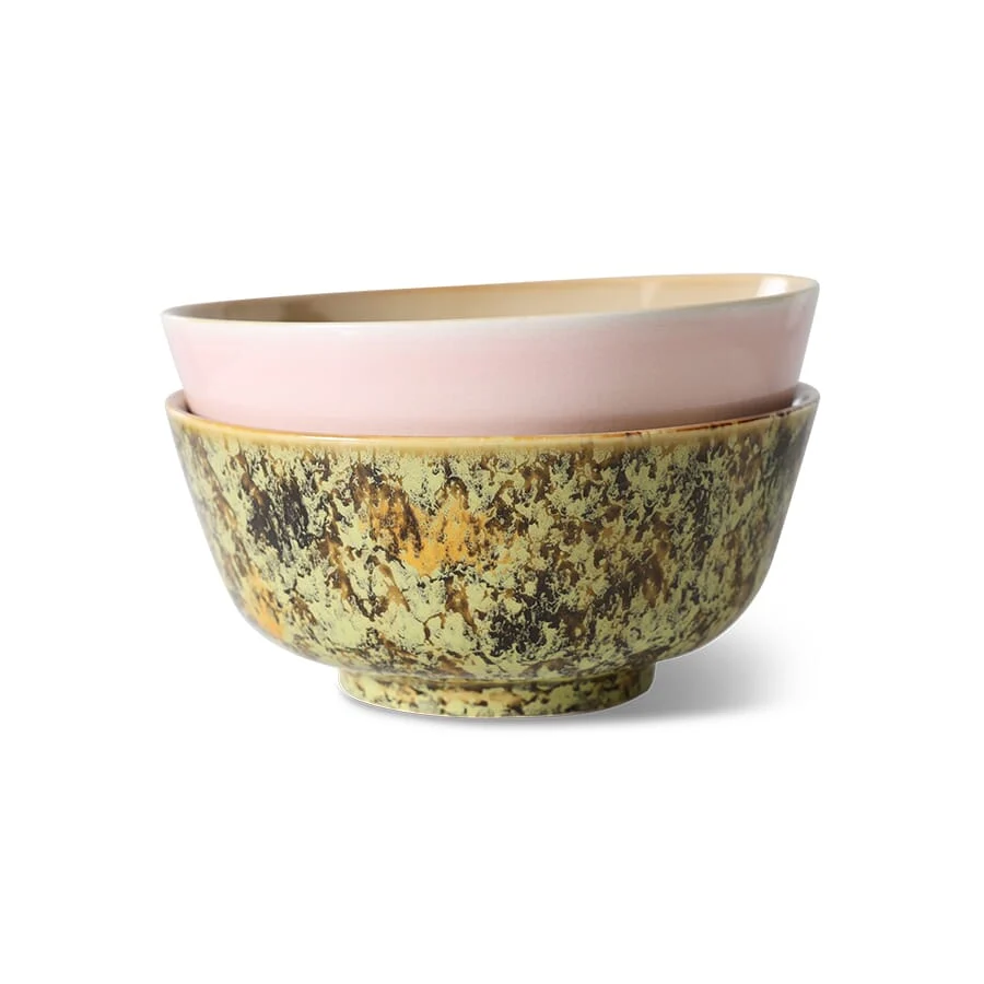 70s ceramics: ramen bowl, ascend (set 2)