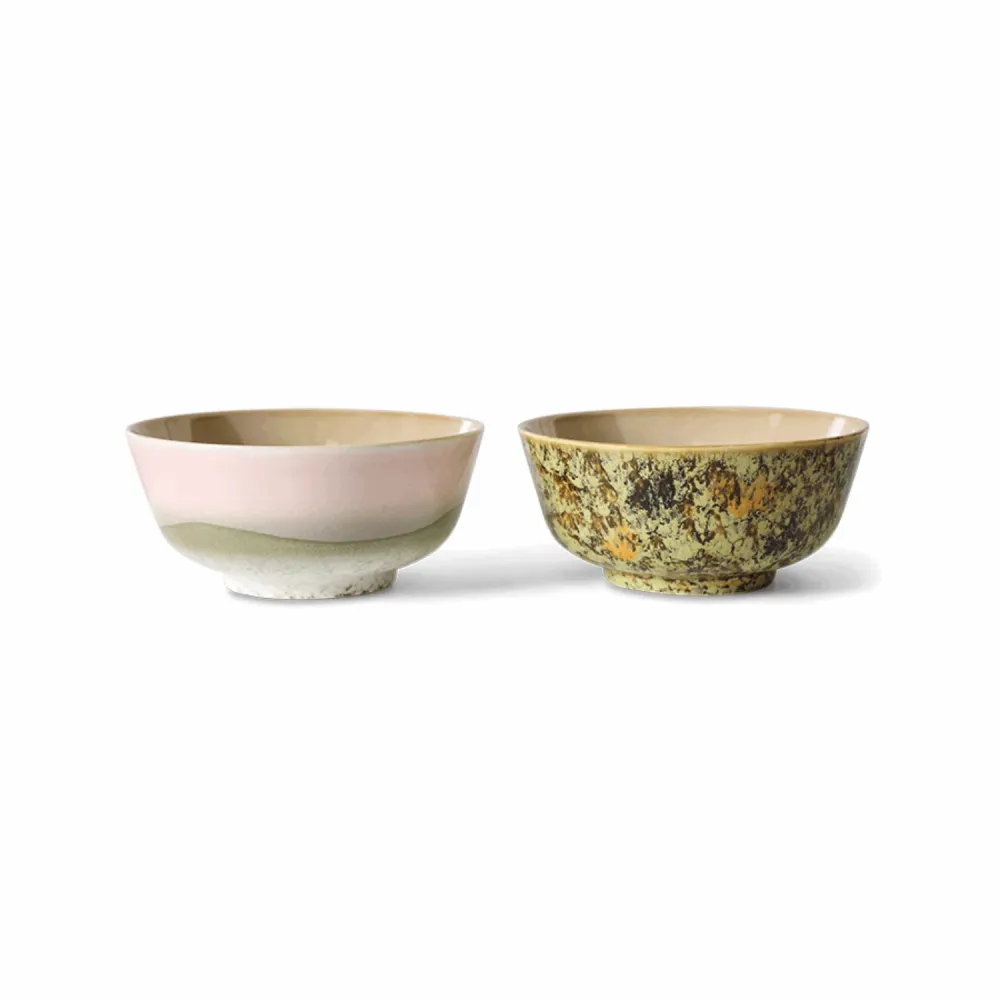70s ceramics: ramen bowl, ascend (set 2)