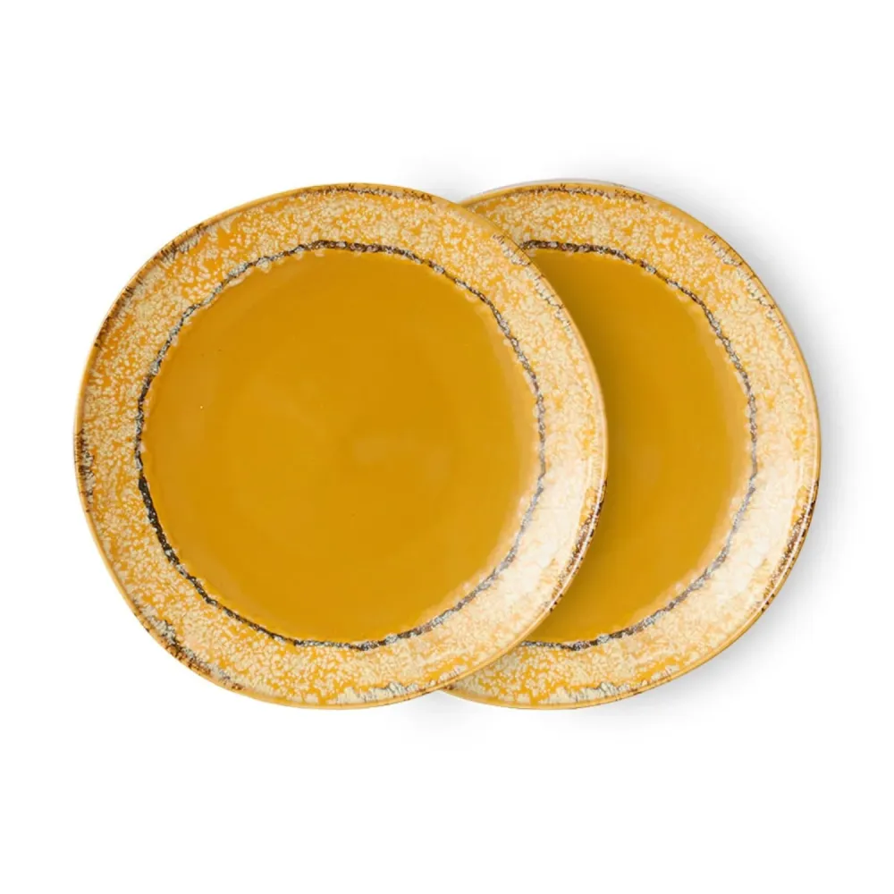 70s ceramics: side plates paradise (set 2)