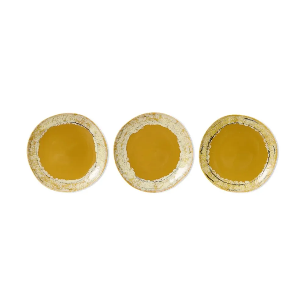 70s ceramics: side plates paradise (set 2)