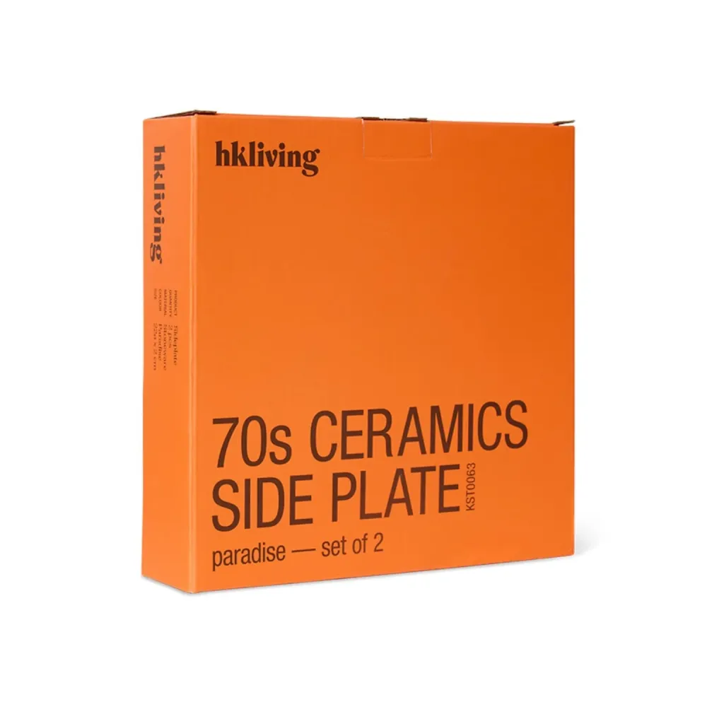 70s ceramics: side plates paradise (set 2)