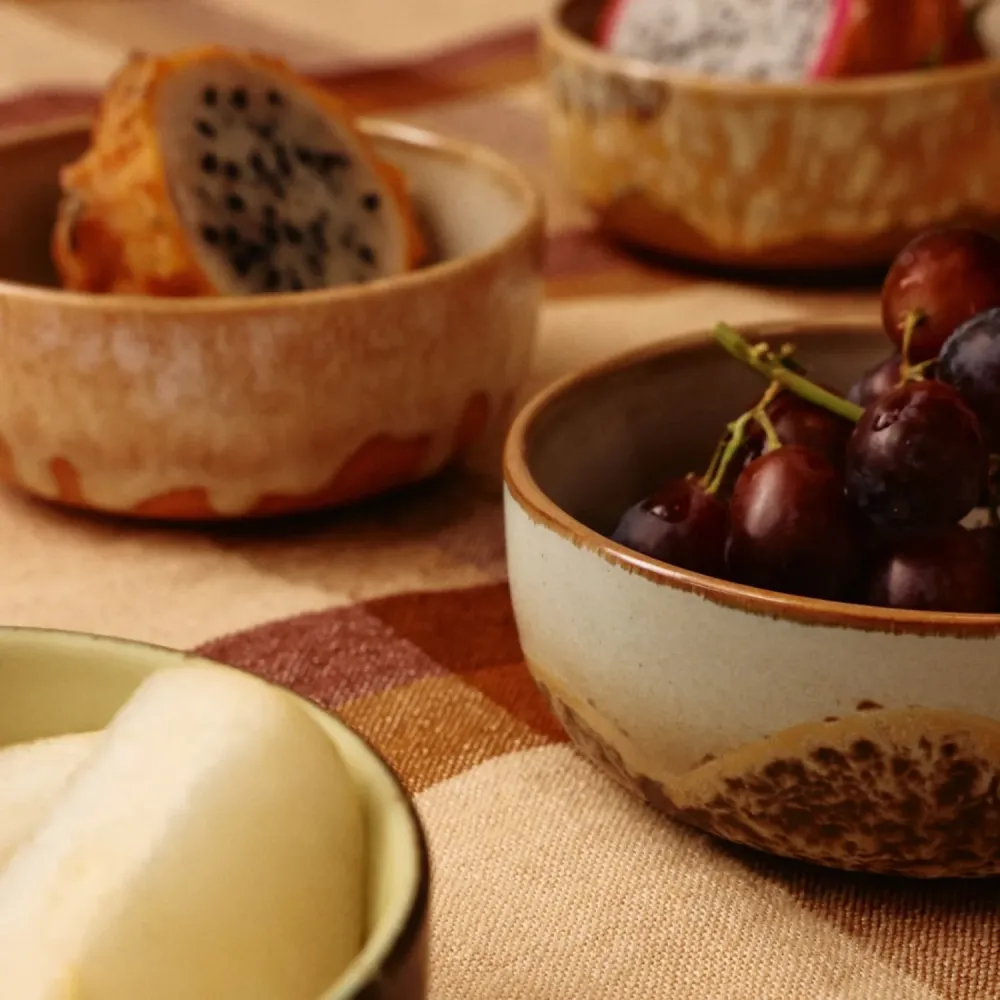 70s ceramics: tapas bowls drift (set 4)