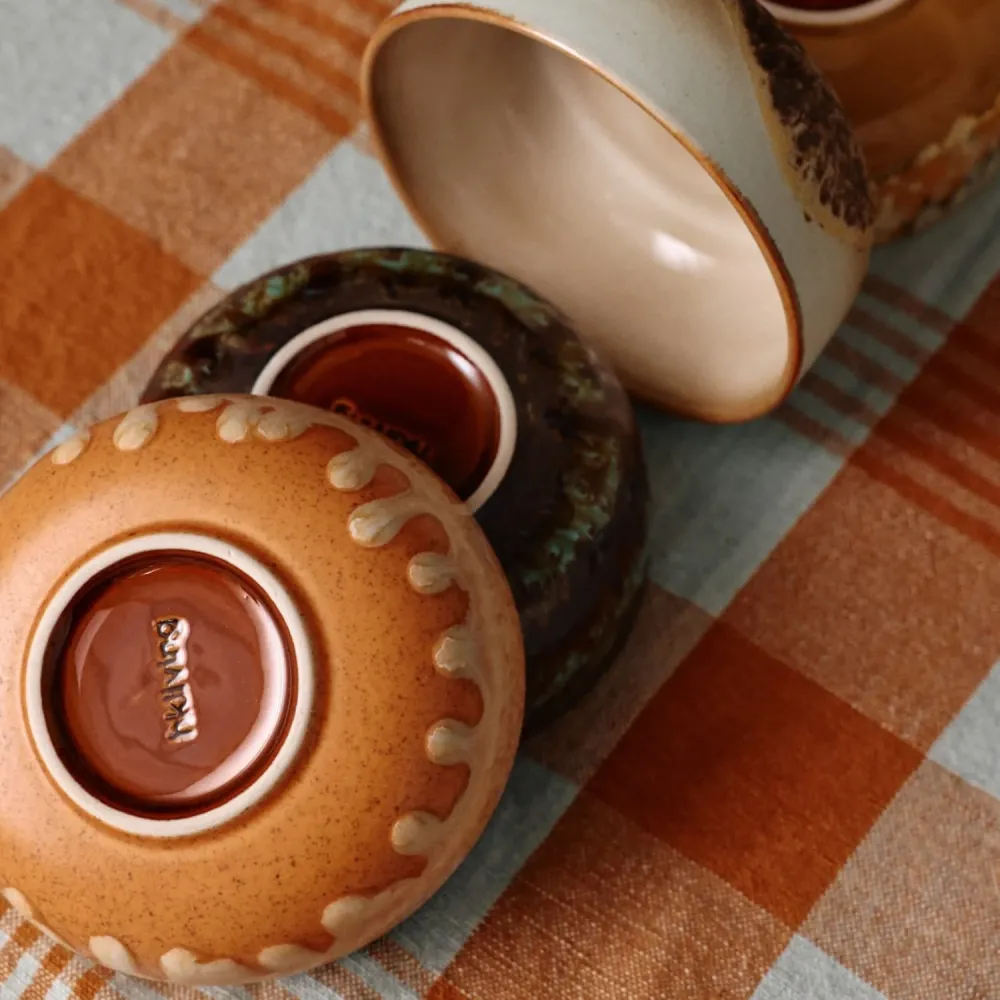 70s ceramics: tapas bowls drift (set 4)