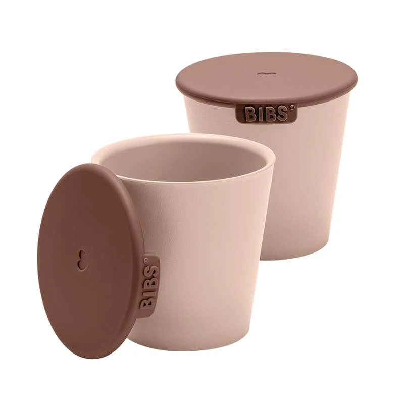 BIBS Middag Kopsæt - To Kopper m. Lås - Blush