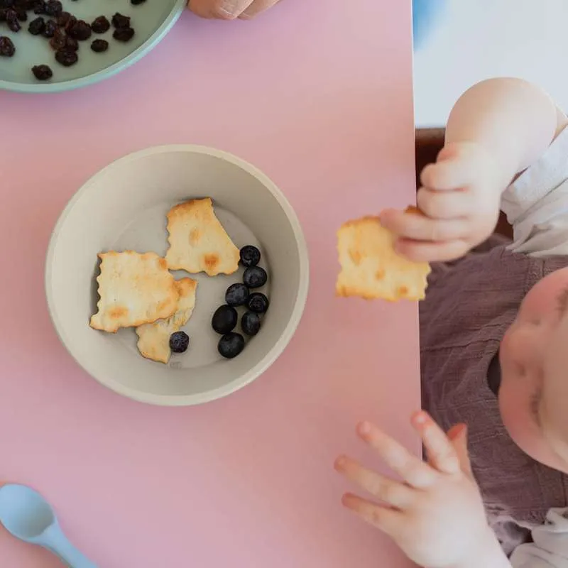 BIBS Middag Serviset - Tallerken og Skål m. Lokk - Salvia
