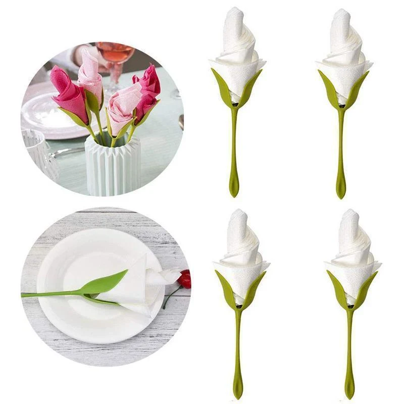Blomster serviettholdere bord