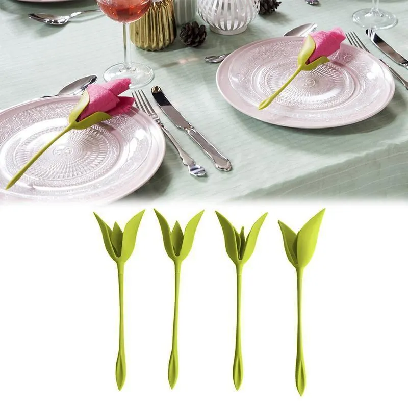 Blomster serviettholdere bord