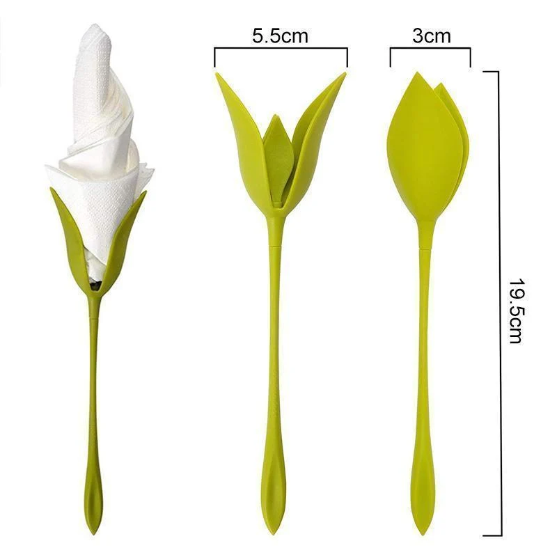 Blomster serviettholdere bord