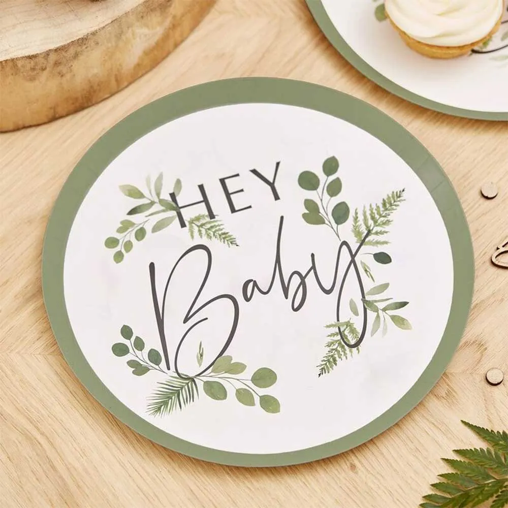 Botanical Baby Hey Baby Tallerken 8 stk.