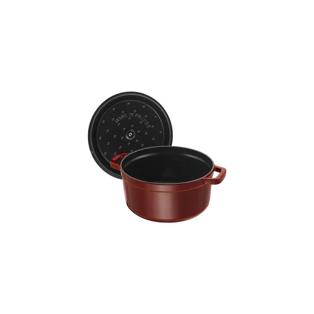 Cocotte Gryte 22cm / 2,6l, Rund, Grenadine, Støpejern - STAUB 🇫🇷