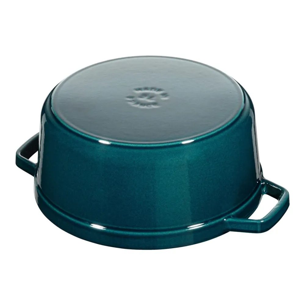 Cocotte Gryte 26cm / 5,2l, Rund, La Mer, Støpejern - STAUB 🇫🇷