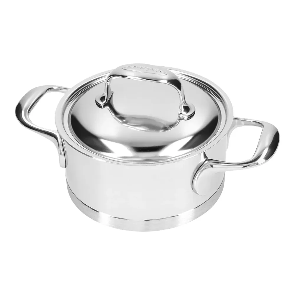Demeyere Atlantis 7 Gryte med lokk (3,0L / 20cm) - Rustfritt Stål