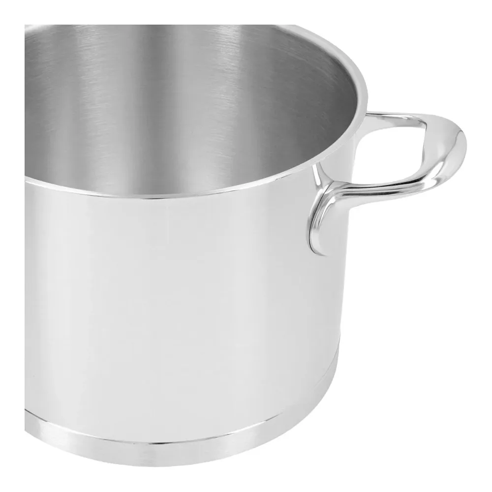 Demeyere Atlantis 7 Gryte med lokk, Høy (8,0L / 24cm) - Rustfritt Stål