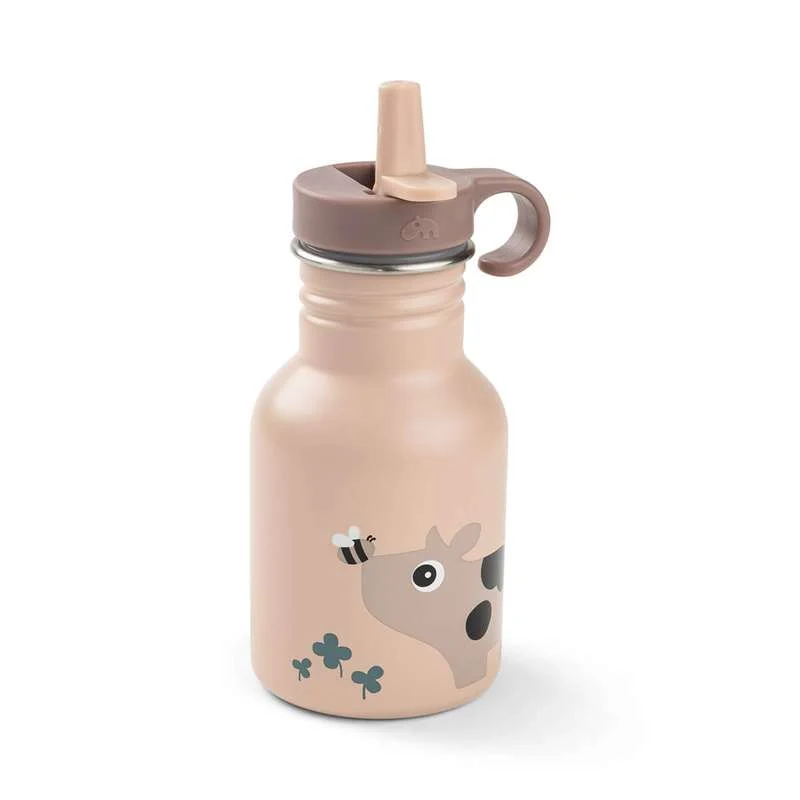 Done Deer Drikkeflaske - Rustfritt Stål - 350ml - Tiny Farm - Pudder